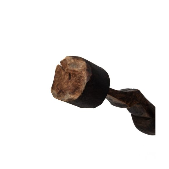 Russian Hand-Carved Wooden Abstract Female Figure Sculpture - Picture 7 of 8